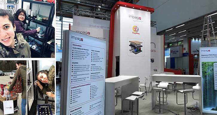 The organising of a trade show stand is part of a successful participation.