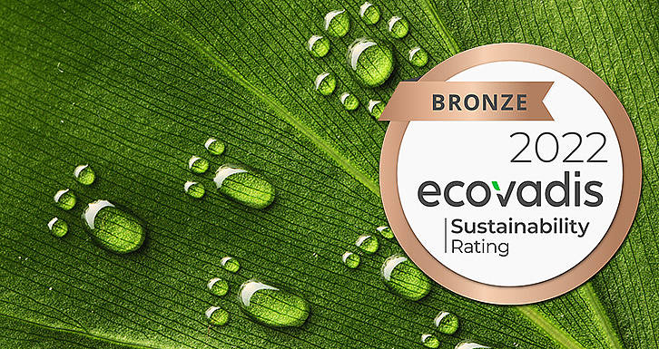 Being awarded with an Ecovadis status shows that we are on the right track in terms of commitment to responsible behaviour. 