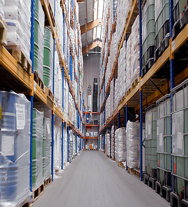 Storage of chemical and natural raw materials